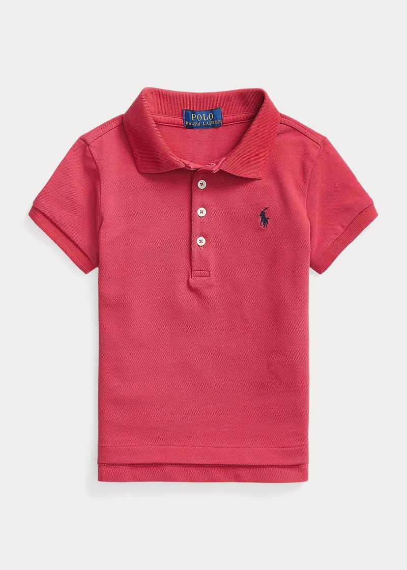 Poleras Polo Ralph Lauren Niña 1.5-6.5 Años Stretch Cotton Mesh Chile Rojas SDPCF-4715